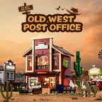 Funwhole F9044 Vecchio Ufficio Postale del West edificio Modulare con 4 minifigures Scatola e Luci LED 1692PCS
