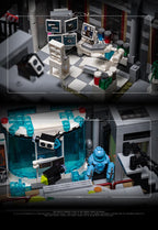 PANLOS 613002 Manicomio Ospedale Horror edificio modulare 7499PCS