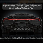 Mould King 13163 Technic La Voiture Noire Con Scatola e Motore radiocomandato