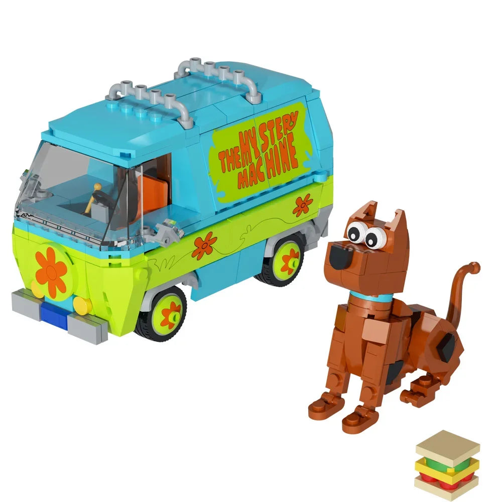 GoBricks S0006 Mystery Machine Furgoncino di Scooby Doo Creator 340 PCS Istruzioni PDF