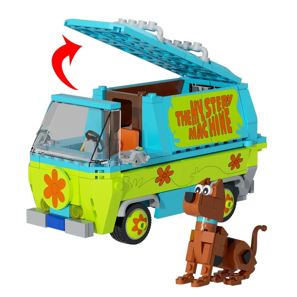GoBricks S0006 Mystery Machine Furgoncino di Scooby Doo Creator 340 PCS Istruzioni PDF