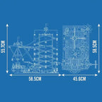 MouldKing 11013 Montagne Russe con scatola e Motore 2174PCS