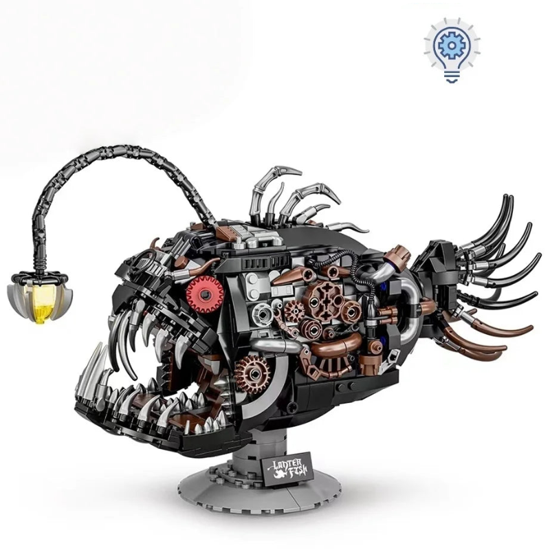 DK7042 Pesce Lanterna Steampunk con Luci 1038 PCS