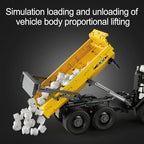 CADA C61054 Camion articolato da cava Technic motorizzato con cassone ribaltabile 3067Pcs