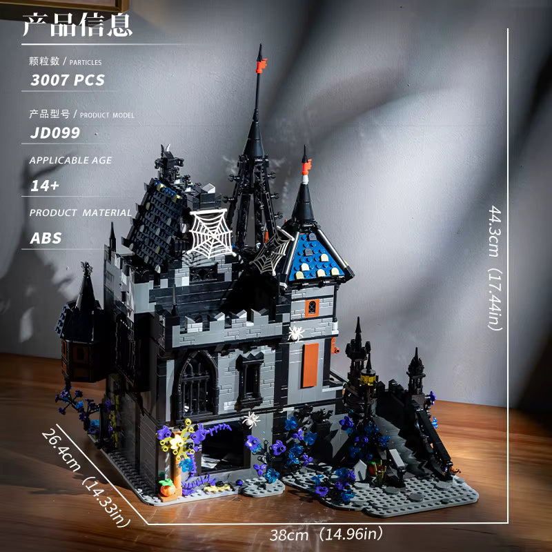 JD099-BOX Castello di Dracula Vampiro Edificio Creator con Scatola 3007pcs
