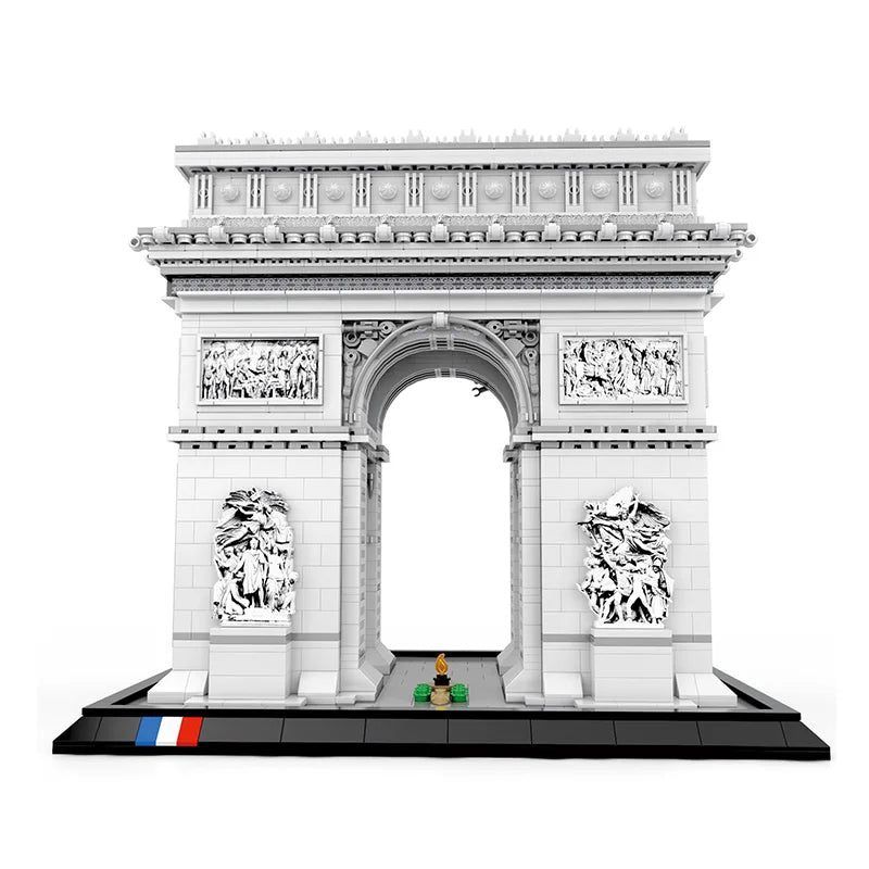 Reobrix 66024 Parigi L'Arc de Triomphe Arco di Trionfo edificio Modulare 3718Pcs