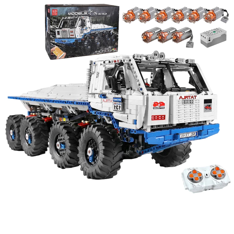 MOULD KING 13144 Ruspa cingolata Technic motorizzata (Bulldozer RC) 8 ruote Scatola3647PCS