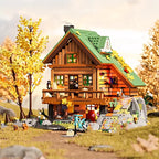 Funwhole F9035 Baita di Montagna Rifugio in montagna Edificio Modulare LUCI LED 2255PCS