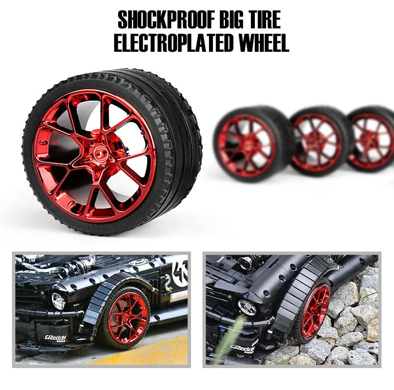 MOULD KING 13108 Technic MOC-22970 APP & RC Motore Mustang Hoonicorn con Scatola e Motore