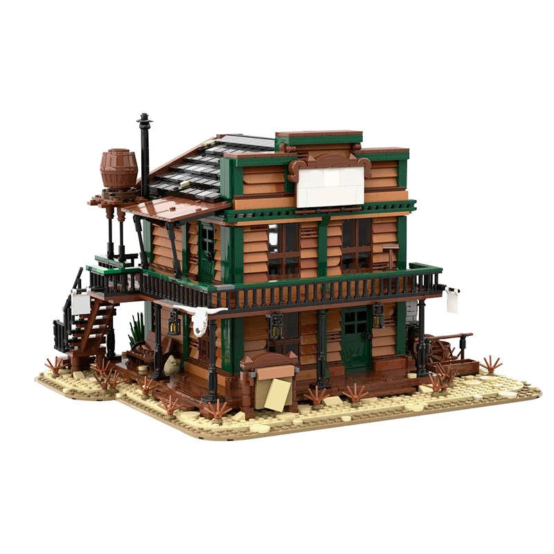 MOC 151938 Ufficio dello sceriffo Wild West edificio Modulare Creator PDF 3032PCS
