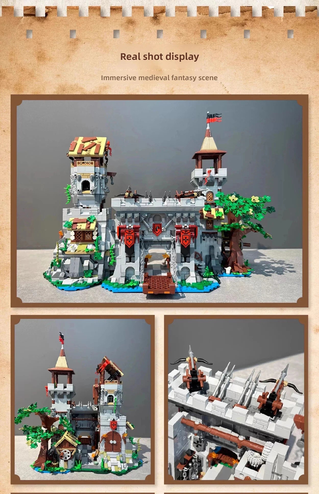 Iambrick 40210 Castello Medievale La Fortezza del Re Con SCATOLA 2568PCS