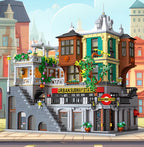 JIESTAR 89129 Stazione del treno city creator modulare MOC Con LUCI 3692pcs