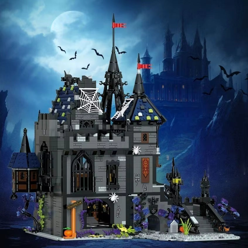 JD099-BOX Castello di Dracula Vampiro Edificio Creator con Scatola 3007pcs