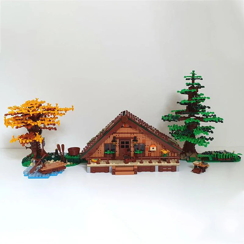 MOC 143807 Baita nella Foresta Casetta nel Bosco Edificio modulare Ambientazione 2028PCS