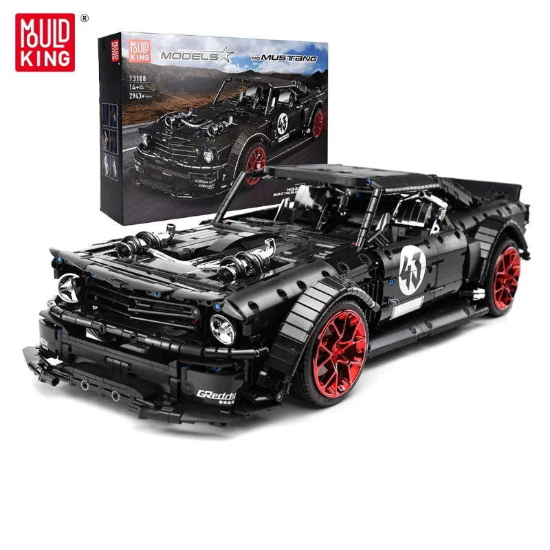 MOULD KING 13108 Technic MOC-22970 APP & RC Motore Mustang Hoonicorn con Scatola e Motore