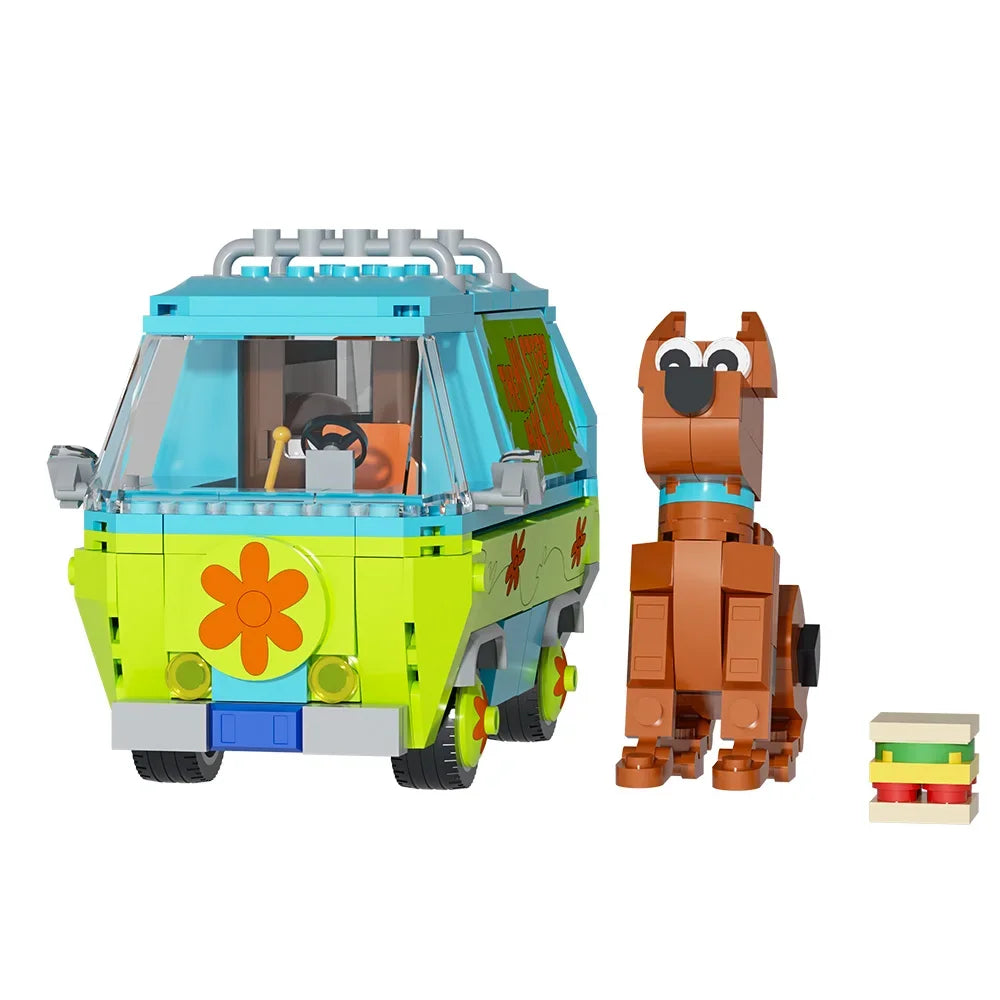 GoBricks S0006 Mystery Machine Furgoncino di Scooby Doo Creator 340 PCS Istruzioni PDF