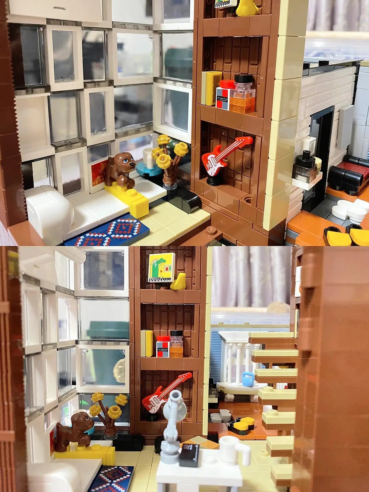 MORK 10205 Modern Villa con Luci LED Edificio modulare 3300pcs