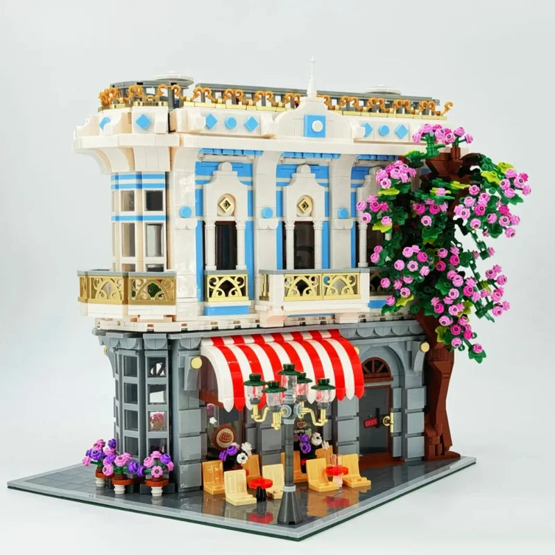 JIESTAR 89109 Creator Edificio Modulare Ristorante Sakura Con Luci LED 3725PCS