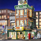 FUNWHOLE F9058 Edificio modulare Negozio di Dischi Scatola inclusa e 6 minifigures 1980PCS