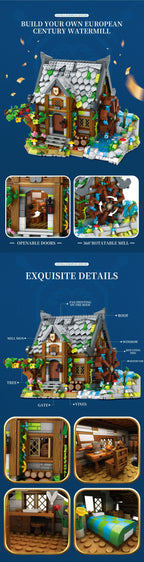 REOBRIX 66045 Casa del Mulino Medievale modulare 1873PCS