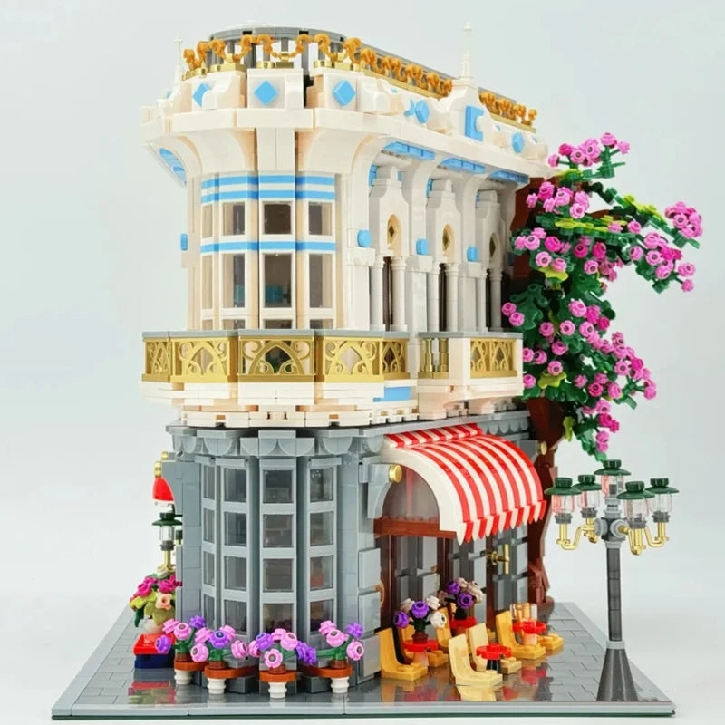 JIESTAR 89109 Creator Edificio Modulare Ristorante Sakura Con Luci LED 3725PCS