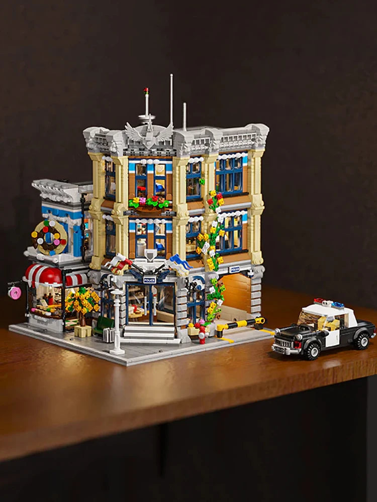 Jiestar/Falagil 89134 Stazione di Polizia City Edificio modulare città MOC 20001 Creator 3200PCS con Scatola