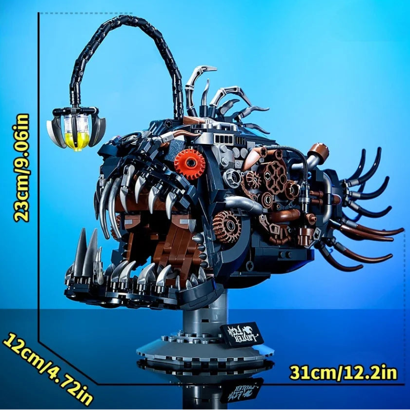 DK7042 Pesce Lanterna Steampunk con Luci 1038 PCS