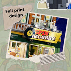 FUNWHOLE F9058 Edificio modulare Negozio di Dischi Scatola inclusa e 6 minifigures 1980PCS