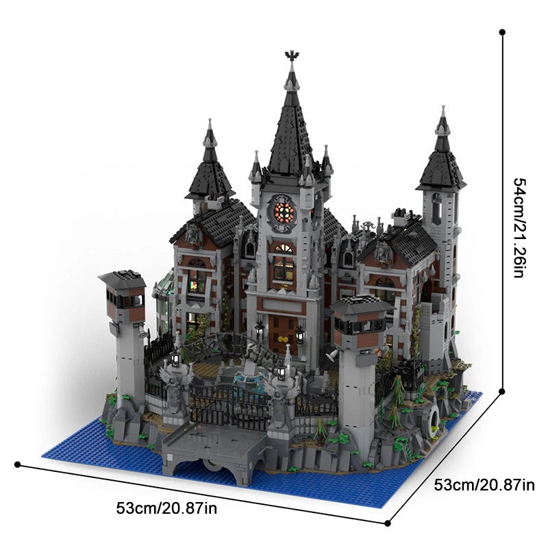 6726PCS Modular Arkham Asylum Build MOC-158329 Edificio Modulare Batman