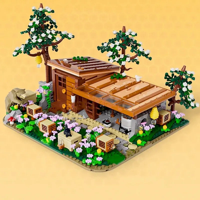 FunWhole F9062 Bee Farm Apiario Allevamento di api Scatola e Luci LED 1274PCS