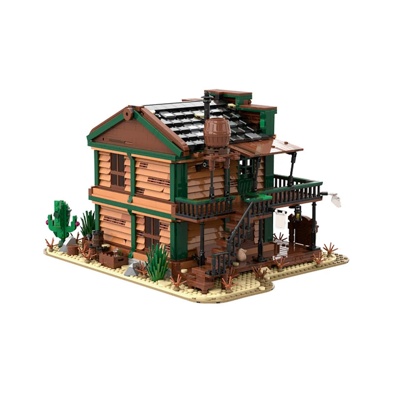 MOC 151938 Ufficio dello sceriffo Wild West edificio Modulare Creator PDF 3032PCS