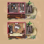 Funwhole F9044 Vecchio Ufficio Postale del West edificio Modulare con 4 minifigures Scatola e Luci LED 1692PCS