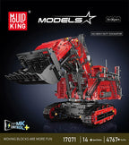 Mould King 17070/17071 Technic Radiocomandato rol R9800 Escavatore Ruspa Bulldozer Rosso o Giallo