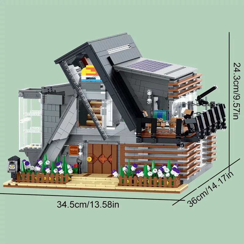 Mork10213 The Lambda House Cafe edificio Modulare moderno 3832PCS