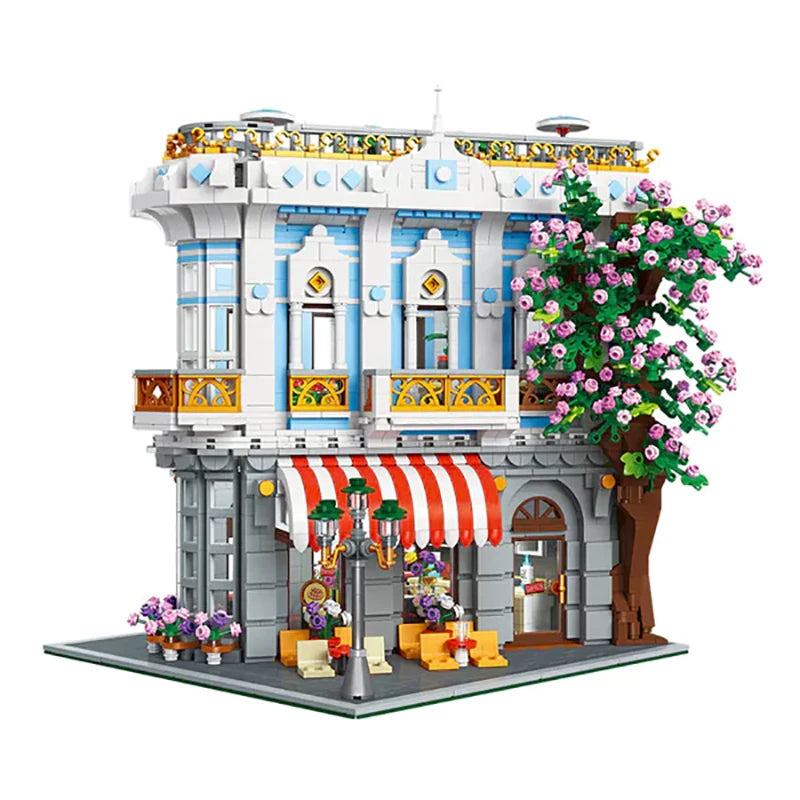 JIESTAR 89109 Creator Edificio Modulare Ristorante Sakura Con Luci LED 3725PCS