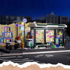 FunWhole F9066 Fermata del Bus con graffiti Modulare con luci LED e scatola 514PCS