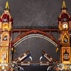 Funwhole F9047 Steampunk Ponte Basculante modulare con 9 minifigures LUCI LED e Scatola 3170 PCS