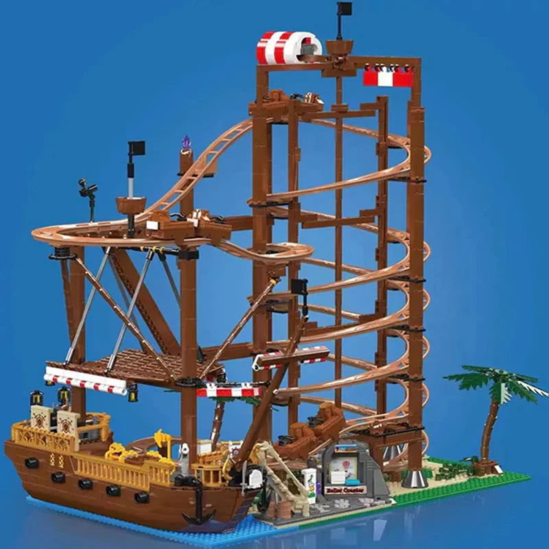 MouldKing 11013 Montagne Russe con scatola e Motore 2174PCS