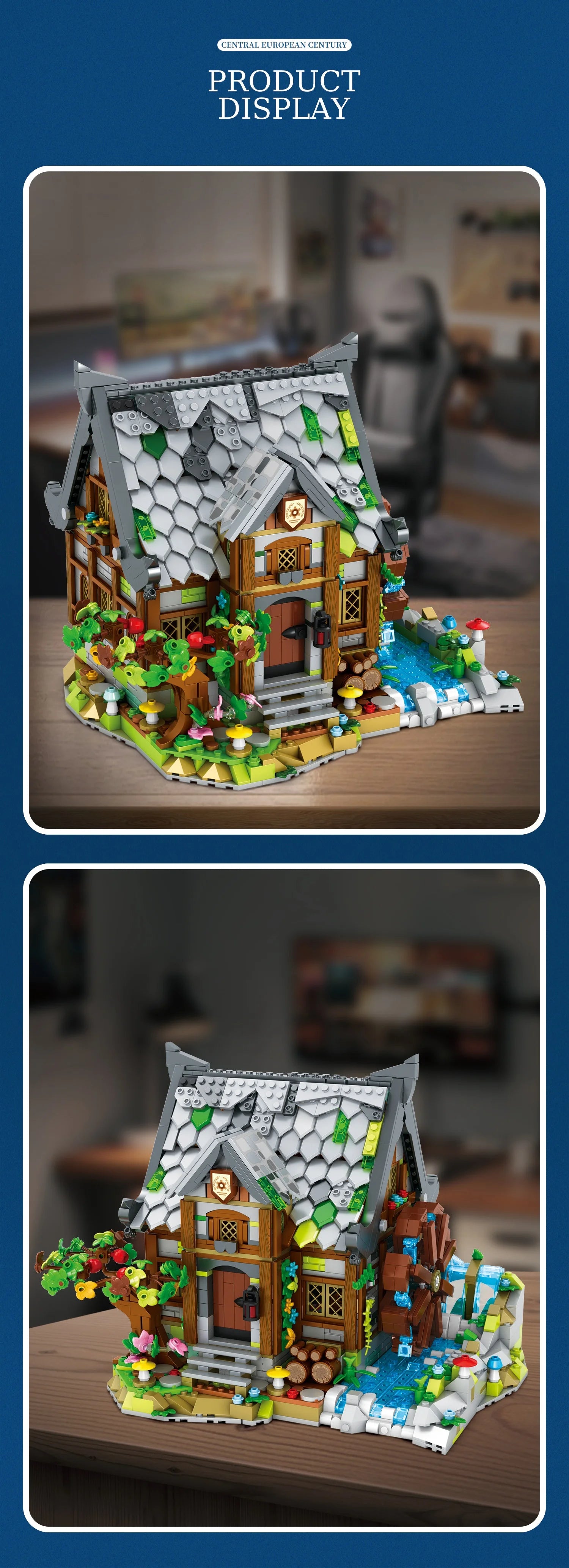 REOBRIX 66045 Casa del Mulino Medievale modulare 1873PCS