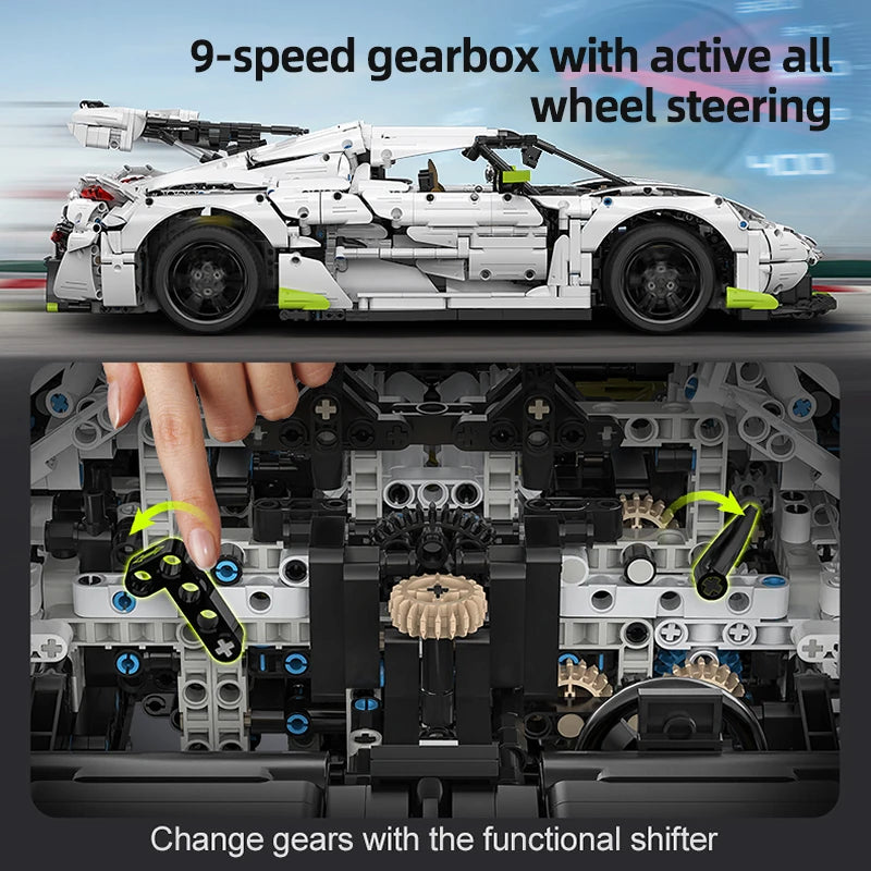 Cada C61048W 1:8 Fantasma Koenigsegg Jesko 4346PCS con Scatola