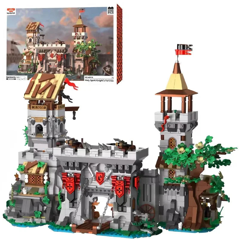 Iambrick 40210 Castello Medievale La Fortezza del Re Con SCATOLA 2568PCS