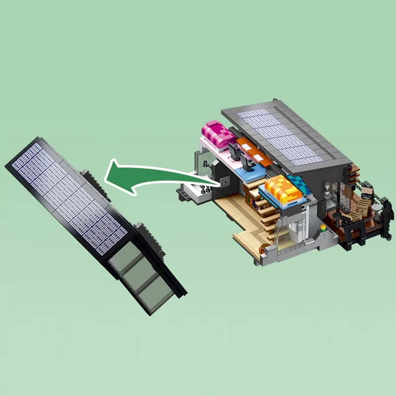 Mork10213 The Lambda House Cafe edificio Modulare moderno 3832PCS