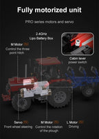 CaDA C61052W 1:17 514c Macchina agricola Trattore Motore Scatola 1675pcs