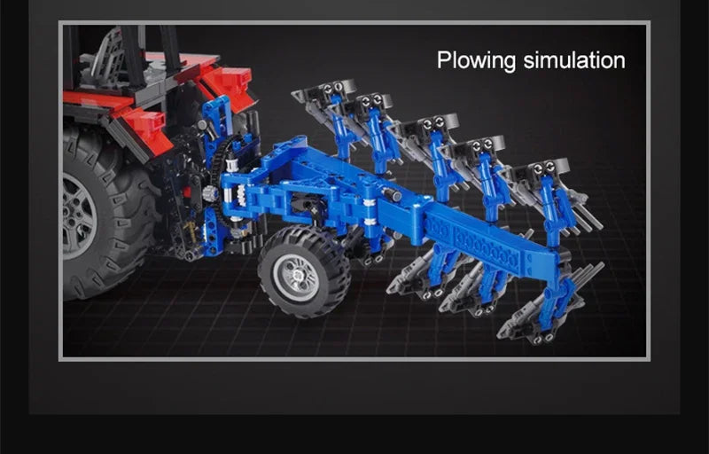 CaDA C61052W 1:17 514c Macchina agricola Trattore Motore Scatola 1675pcs