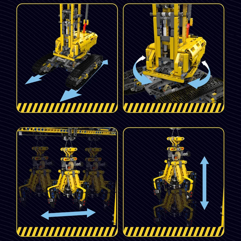 Mould King 17059 GRU Technic APP&RC Scatola e motore 1731PCS