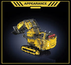 Mould King 17070/17071 Technic Radiocomandato rol R9800 Escavatore Ruspa Bulldozer Rosso o Giallo