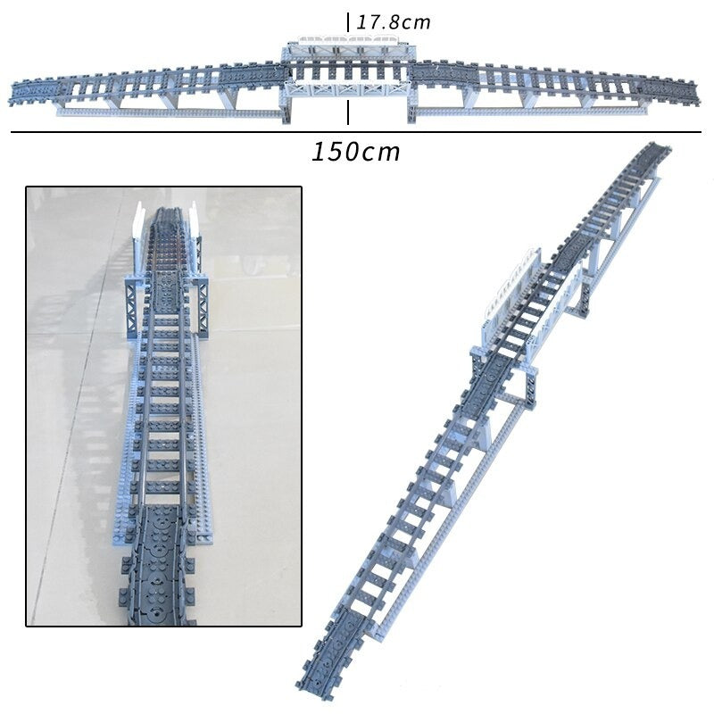 Pista Per treno Binari Sfusi e Costruzioni complete Ponti e Rampe